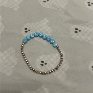 Blue and Silver Beaded Arendelle Bracelet